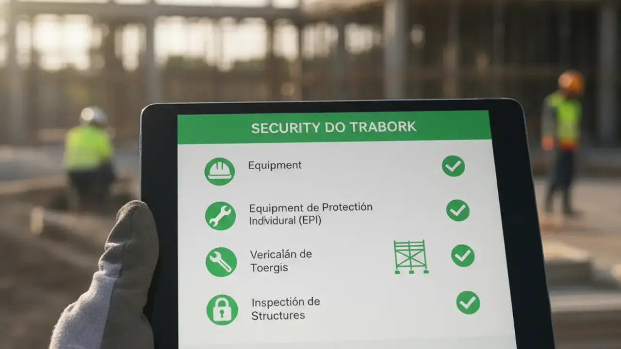 Checklist digital de segurança para gestão e mapeamento prático das NRs em obras.