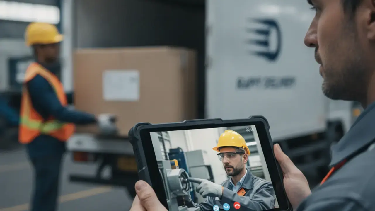 Especialista em segurança do trabalho oferecendo suporte técnico detalhado, explicando sobre a correta seleção de EPIs e EPCs para diferentes operações.